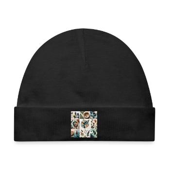 Natur in der Kunst - Baby Premium Organic Mütze - Schwarz - Vorne