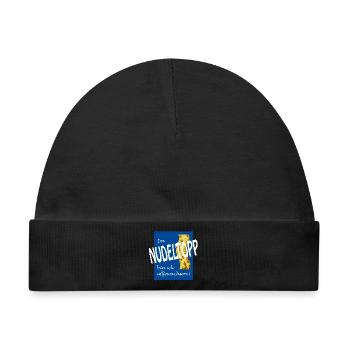 NUDELTOPP - Baby Premium Organic Mütze - Schwarz - Vorne