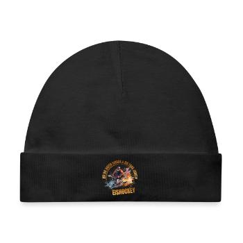 Wo die Kufen singen und die Fans jubeln -Eishockey - Baby Premium Organic Mütze - Schwarz - Vorne