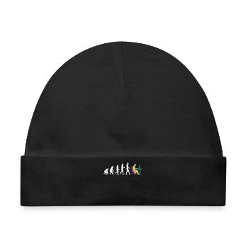 Developer Evolution Computerfreak Open Source - Baby Premium Organic Mütze - Schwarz - Vorne