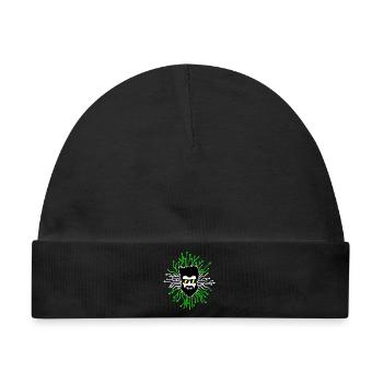 Computerfreak Developer Open Source Code Skripting - Baby Premium Organic Mütze - Schwarz - Vorne