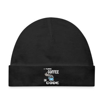 Developer Computerfreak Statement Programmierer - Baby Premium Organic Mütze - Schwarz - Vorne