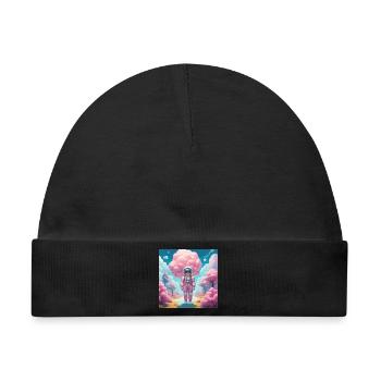 Spaceman - Baby Premium Organic Mütze - Schwarz - Vorne