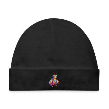 Pfau Mantis Garnelen Bunte Kawaii Karikatur - Baby Premium Organic Mütze - Schwarz - Vorne