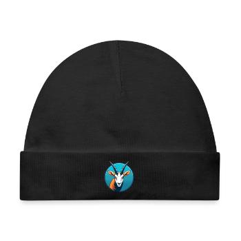 Oryx Niedliche Kawaii Cartoon Clipart Tier Haustier Logo - Baby Premium Organic Mütze - Schwarz - Vorne