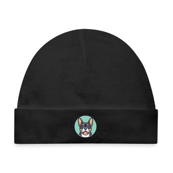 Cao De Castro Laboreiro Hunderasse Karikatur Kawaii - Baby Premium Organic Mütze - Schwarz - Vorne