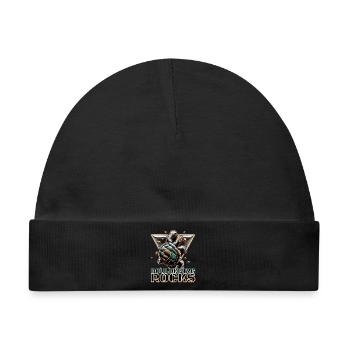 Bouldern Rocks Schildkröte Klettern Geschenk - Baby Premium Organic Mütze - Schwarz - Vorne
