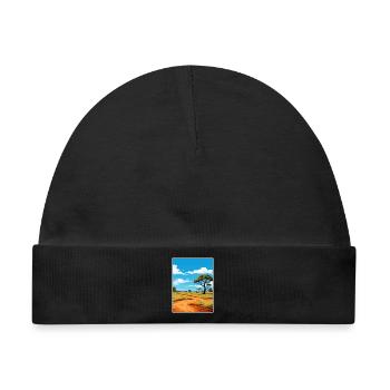 Krüger Nationalpark Südafrika Reiseposter - Baby Premium Organic Mütze - Schwarz - Vorne