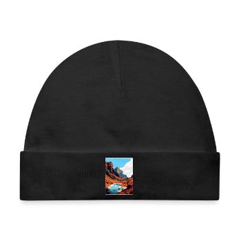 Big Bend Nationalpark Reiseposter Souvenir WPA - Baby Premium Organic Mütze - Schwarz - Vorne