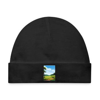 Shadow Creek Golfplatz Reiseposter Souvenir - Baby Premium Organic Mütze - Schwarz - Vorne