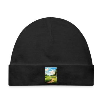 Shadow Creek Golfplatz Reiseposter Souvenir - Baby Premium Organic Mütze - Schwarz - Vorne