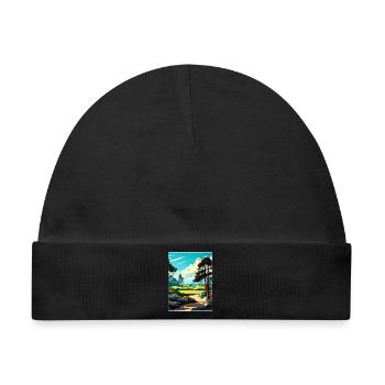 Poppy Hills Golfplatz Reiseposter Souvenir WPA - Baby Premium Organic Mütze - Schwarz - Vorne