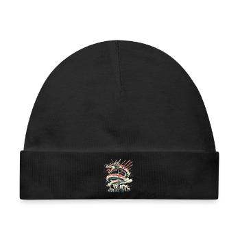 Sushi Drache Tokio Geschenk - Baby Premium Organic Mütze - Schwarz - Vorne