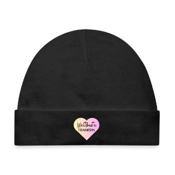 Weltbeste Trainerin! Personalisierbar - Baby Premium Organic Mütze - Schwarz - Vorne