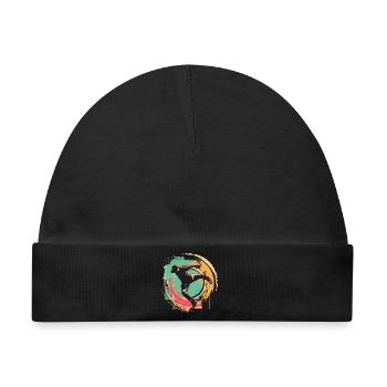 Oldschool B-Boy - Baby Premium Organic Mütze - Schwarz - Vorne