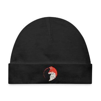 enso fox - Baby Premium Organic Mütze - Schwarz - Vorne