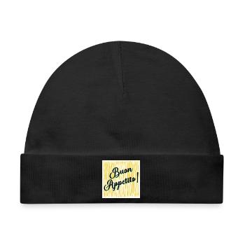 Spaghetti Guten Appetit - Baby Premium Organic Mütze - Schwarz - Vorne