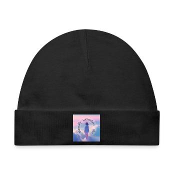 Mental Somewhere Else – Aesthetic Dreamscape - Baby Premium Organic Mütze - Schwarz - Vorne