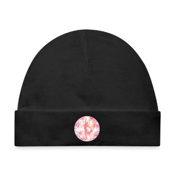 SKATE AND BLOOM - Baby Premium Organic Mütze - Schwarz - Vorne