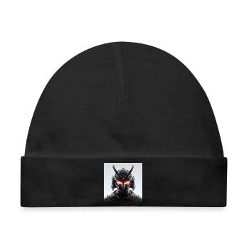 Digitale Samurai Futuristische Maskerade - Baby Premium Organic Mütze - Schwarz - Vorne