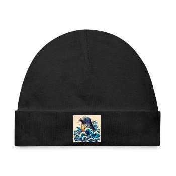 Siegel - Baby Premium Organic Mütze - Schwarz - Vorne