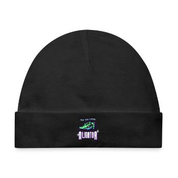 See You Later Aligator - Baby Premium Organic Mütze - Schwarz - Vorne