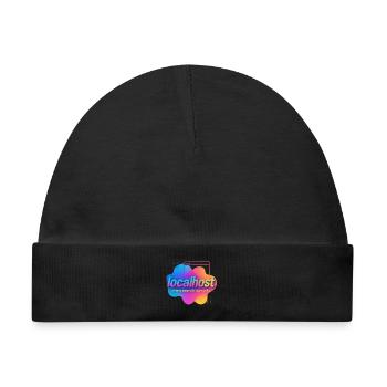 Localhost Buntes Grafik-T-Shirt für Entwickler - Baby Premium Organic Mütze - Schwarz - Vorne