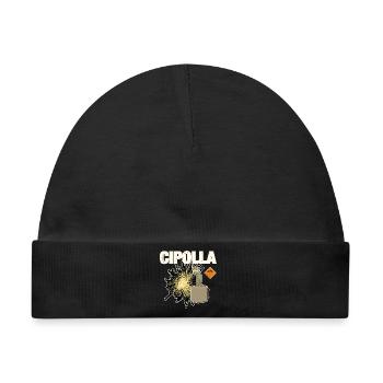 Cipolla Pyro - Baby Premium Organic Mütze - Schwarz - Vorne