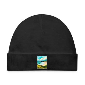 Dingle-Halbinsel Irland Reiseplakat Stadtbild - Baby Premium Organic Mütze - Schwarz - Vorne