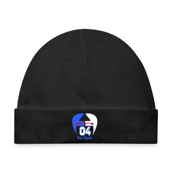 Logo von Bas-Alpine 04 - Baby Premium Organic Mütze - Schwarz - Vorne