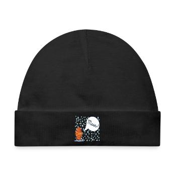 MOIN FRANZBRÖTCHEN REGENWETTER HAMBURG - Baby Premium Organic Mütze - Schwarz - Vorne