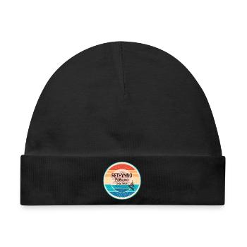 Greek sunset look Crete  - Baby Premium Organic Mütze - Schwarz - Vorne