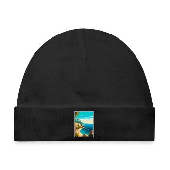 Makarska Kroatien Klippen Mittelmeerküste - Baby Premium Organic Mütze - Schwarz - Vorne