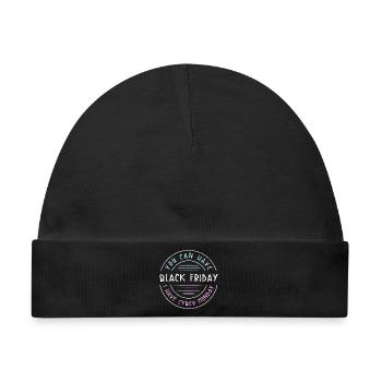 Kaufrausch Cyber Monday - Baby Premium Organic Mütze - Schwarz - Vorne