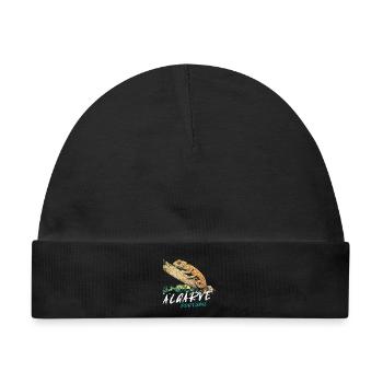 Chamäleon der Algarve bunte Illustration - Baby Premium Organic Mütze - Schwarz - Vorne
