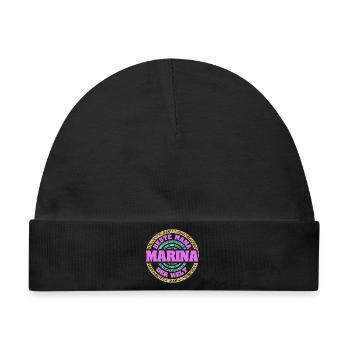 Mutter Marina - Baby Premium Organic Mütze - Schwarz - Vorne