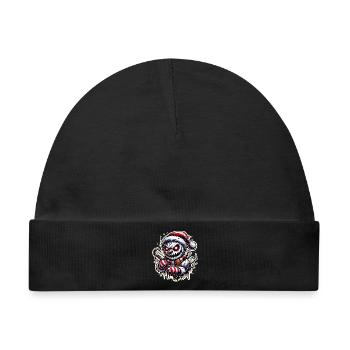 Killer Snowman – Eisige Rache - Baby Premium Organic Mütze - Schwarz - Vorne