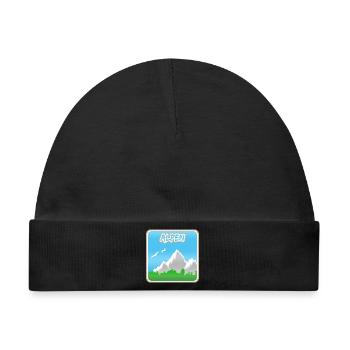 Bergsteigen Alpen - Baby Premium Organic Mütze - Schwarz - Vorne