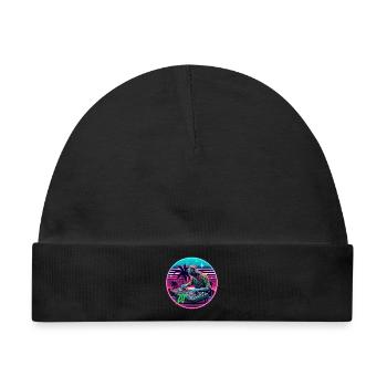 DJ - Baby Premium Organic Mütze - Schwarz - Vorne