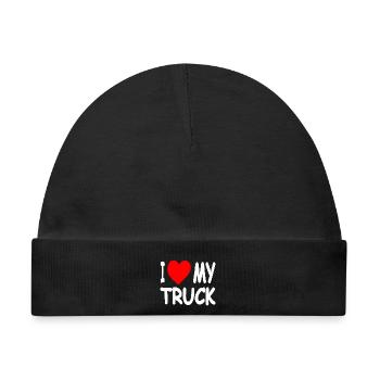 Truck - Baby Premium Organic Mütze - Schwarz - Vorne