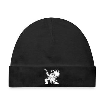 Rockgott aus der Unterwelt Metal kills silence - Baby Premium Organic Mütze - Schwarz - Vorne