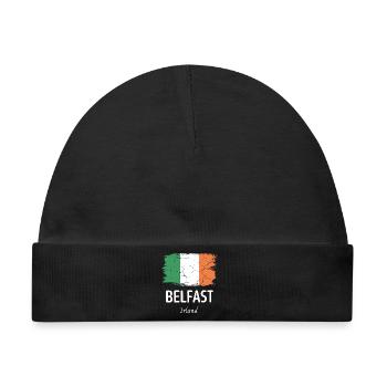 Belfast - Baby Premium Organic Mütze - Schwarz - Vorne
