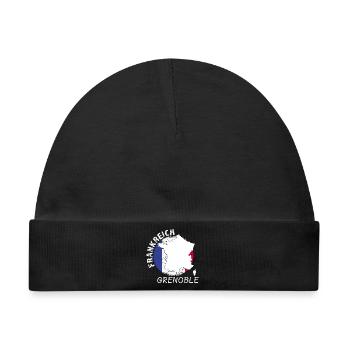 Grenoble - Baby Premium Organic Mütze - Schwarz - Vorne