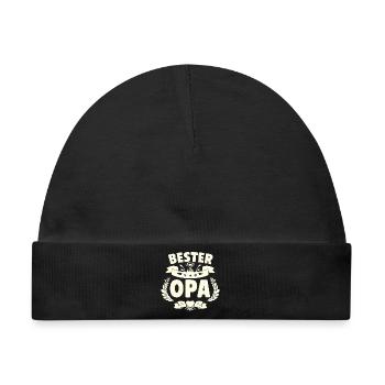 Bester Opa  - Baby Premium Organic Mütze - Schwarz - Vorne