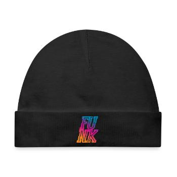 Funk - Baby Premium Organic Mütze - Schwarz - Vorne