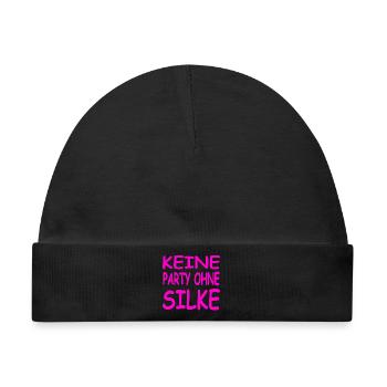 Silke - Baby Premium Organic Mütze - Schwarz - Vorne