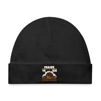 Praise Jah Rasta - Baby Premium Organic Mütze - Schwarz - Vorne