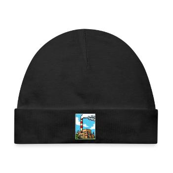 Industrielle Cartoon Skyline - Baby Premium Organic Mütze - Schwarz - Vorne