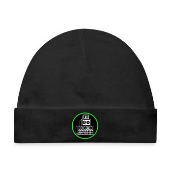 Free Tekno - Baby Premium Organic Mütze - Schwarz - Vorne