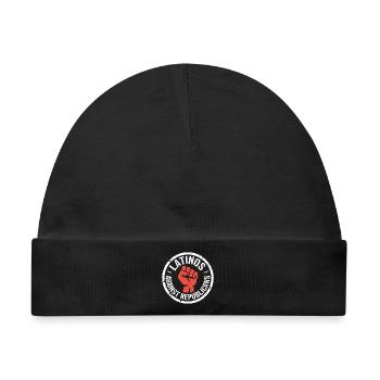Lations gegen Republikaner – Antifaschistischer Tee - Baby Premium Organic Mütze - Schwarz - Vorne